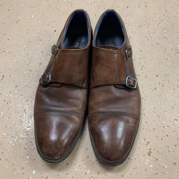 MENS Rush Gordon Rush Brown Leather Loafers - Picture 4 of 7